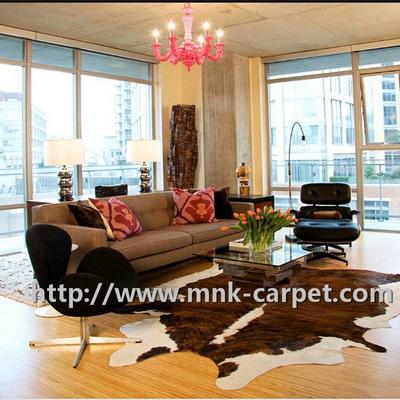 Fashion Style Decorative Full Cowhide Rug For  Living Room